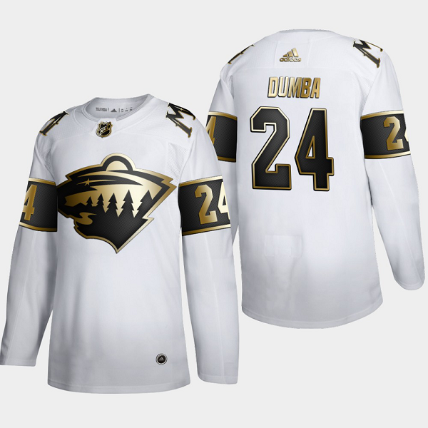 Minnesota Wild #24 Matt Dumba Men's Adidas White Golden Edition Limited Stitched NHL Jersey