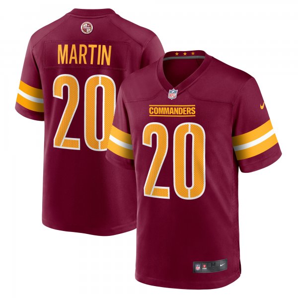 Men's Washington Commanders Jartavius Martin Nike Burgundy Team Game Jersey