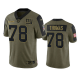 New York Giants Andrew Thomas Olive 2021 Salute To Service Men's Limited NFL Jersey