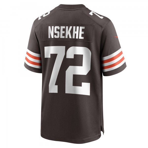 Men's Cleveland Browns Ty Nsekhe Nike  Brown  Game Jersey