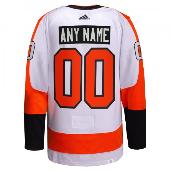 Men's Philadelphia Flyers  adidas White Away  Primegreen Custom Jersey