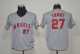 Los Angeles Angels #27 Mike Trout Grey Cool Base Stitched Youth MLB Jersey