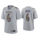 Men's Baltimore Ravens Patrick Queen Gray Atmosphere Fashion Game Jersey