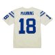 Men's Indianapolis Colts Peyton Manning Mitchell & Ness Cream Chainstitch Legacy Jersey