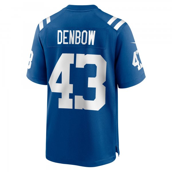 Men's Indianapolis Colts Trevor Denbow Nike Royal Game Player Jersey