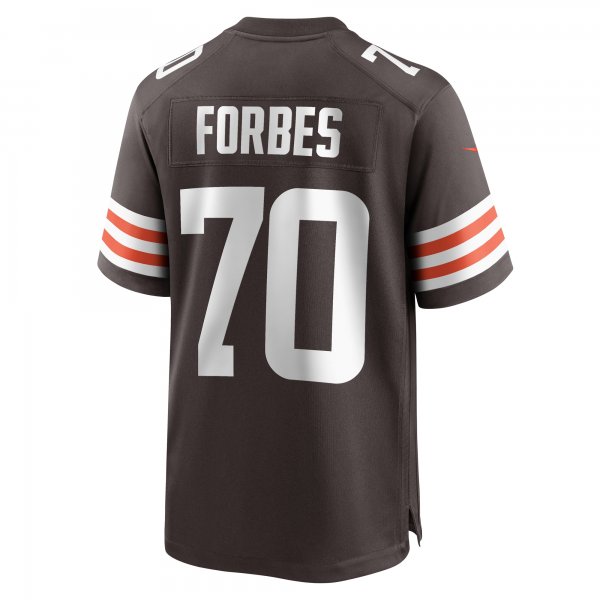 Men's Cleveland Browns Drew Forbes Nike  Brown Team Game Jersey