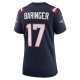 Women's New England Patriots Bryce Baringer Nike  Navy Team Game Jersey