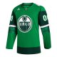 Men's Edmonton Oilers  adidas Kelly Green St. Patrick's Day Custom Jersey