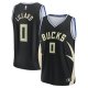 Youth Milwaukee Bucks Damian Lillard Fanatics Black Fast Break Player Jersey - Statement Edition