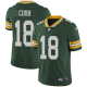 Men's Nike Green Bay Packers #18 Randall Cobb Green Team Color Stitched NFL Vapor Untouchable Limited Jersey