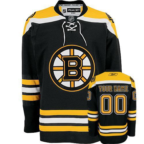 Boston Bruins Personalized Black NHL Jersey