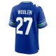 Men's Seattle Seahawks Tariq Woolen Nike Royal Throwback Player Game Jersey