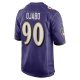 Men's Baltimore Ravens David Ojabo Nike Purple Player Game Jersey