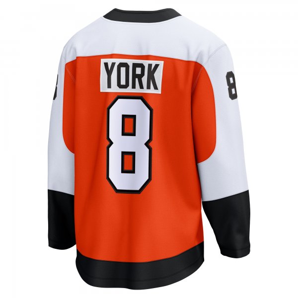 Men's Philadelphia Flyers Cam York Fanatics Orange Home Breakaway Jersey