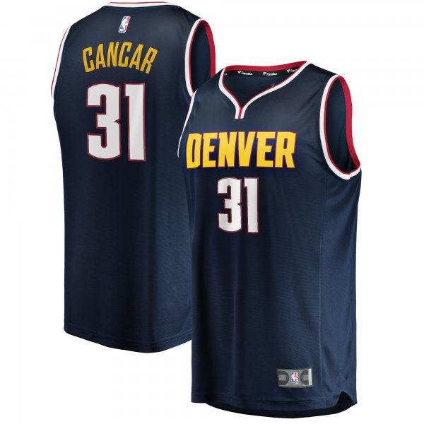 Men's Denver Nuggets Vlatko Cancar Fanatics Navy 2021/22 Fast Break Replica Jersey - Icon Edition