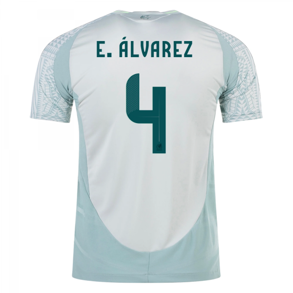 adidas Mens Mexico Edson Álvarez Away Jersey 24/25 (Linen Green)