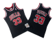 Men's Chicago Bulls #33 Scottie Pippen 1997-98 Mitchell and Ness Black Hardwood Classics Soul AU Mitchell and Ness Jersey