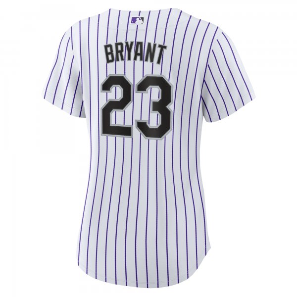 Women's Colorado Rockies Kris Bryant Nike White/Purple Replica Player Jersey