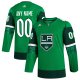 Men's Los Angeles Kings  adidas Kelly Green St. Patrick's Day Custom Jersey