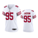 Women's San Francisco 49ers #95 Drake Jackson White Limited Jersey