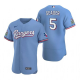 Men's Texas Rangers #5 Corey Seager Light Blue Stitched Alternate Jersey