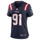 Women's New England Patriots Deatrich Wise Jr. Nike Navy Game Jersey