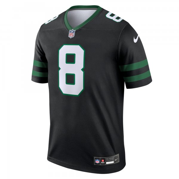 Men's New York Jets Aaron Rodgers Nike Legacy Black Alternate Legend Jersey