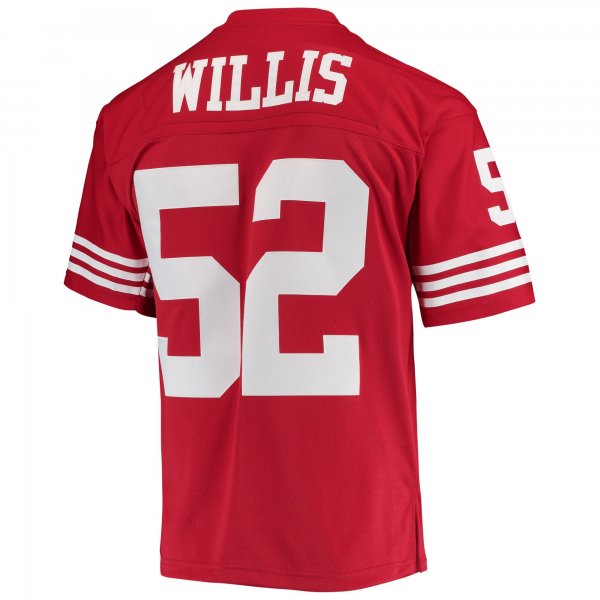 Men's San Francisco 49ers Patrick Willis Mitchell & Ness Scarlet Legacy Replica Jersey