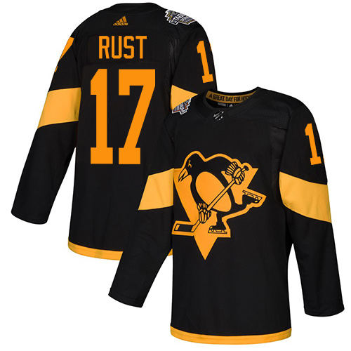 Adidas Pittsburgh Penguins #17 Bryan Rust Black 2019 Stadium Series Stitched NHL Jersey