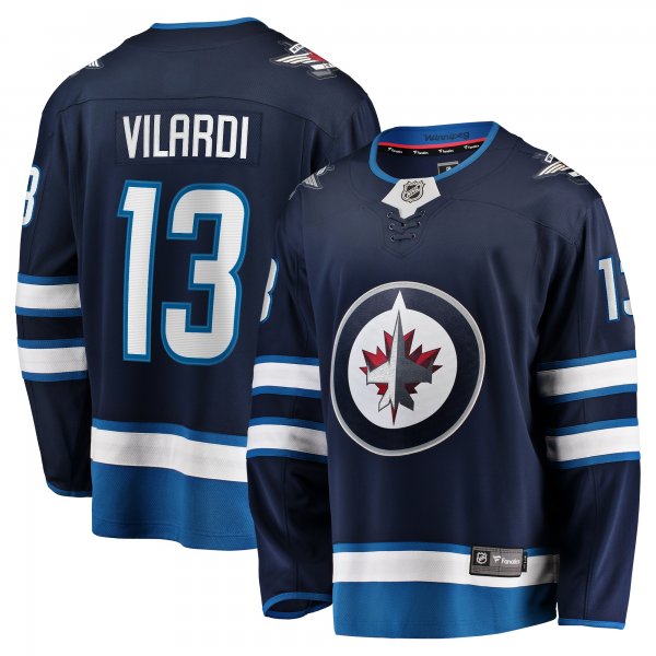 Men's Winnipeg Jets Gabriel Vilardi Fanatics Navy Home Premier Breakaway Player Jersey