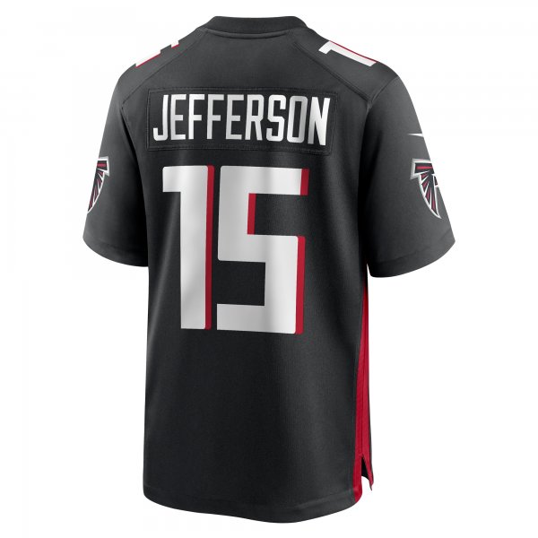 Men's Atlanta Falcons Van Jefferson Nike  Black  Game Jersey