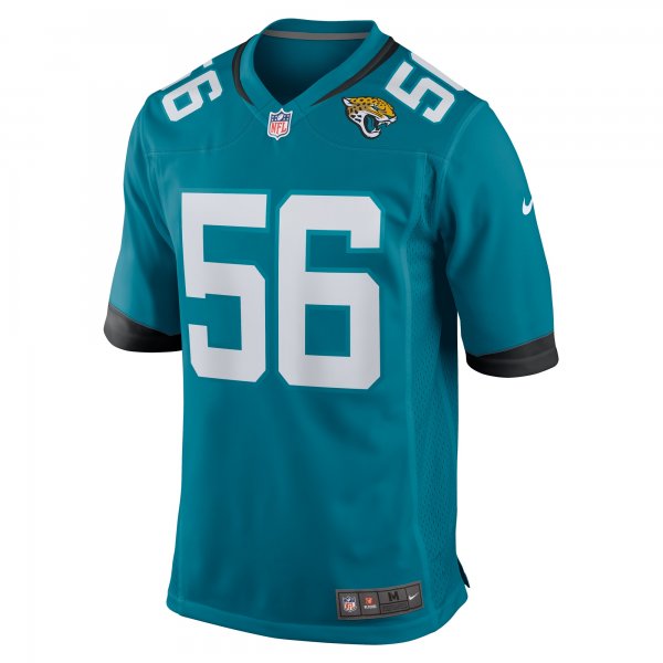 Men's Jacksonville Jaguars Yasir Abdullah Nike  Teal Team Game Jersey