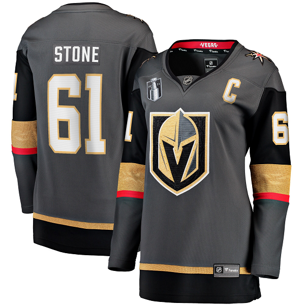 Women's Vegas Golden Knights #61 Mark Stone Black 2023 Stanley Cup Final Alternate Breakaway Player Jersey