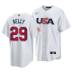 Arizona Diamondbacks #29 Merrill Kelly 2023 World Baseball Classic White  Men's USA Jersey