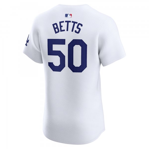 Men's Los Angeles Dodgers Mookie Betts Nike White Home Elite Jersey