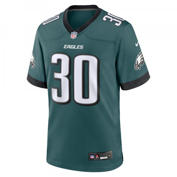 Men's Philadelphia Eagles Quinyon Mitchell Nike Midnight Green 2024 NFL Draft First Round Pick Player Game Jersey