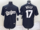 Men's Nike Los Angeles Dodgers #17 Joe Kelly Black Stitched MLB Cool Base Jersey