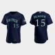 Men's Seattle Mariners #15 Kyle Seager 2022 MLB Draft Jersey Navy Alternate