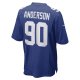 Men's New York Giants Ryder Anderson Nike Royal Game Player Jersey