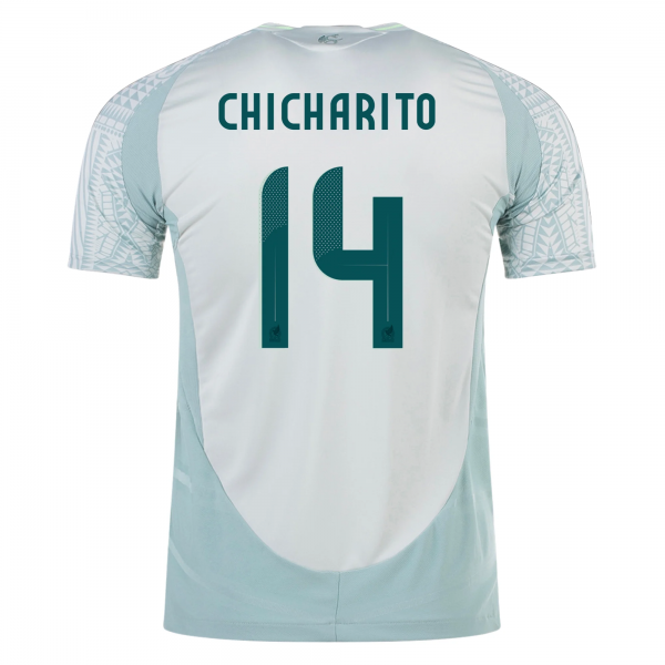 adidas Mens Mexico Chicharito Away Jersey 24/25 (Linen Green)