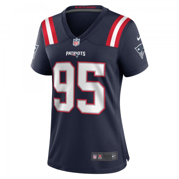 Women's New England Patriots Daniel Ekuale Nike Navy Game Player Jersey