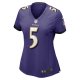 Women's Baltimore Ravens Jalyn Armour-Davis Nike Purple Game Player Jersey