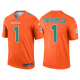 Men's Miami Dolphins #1 Tua Tagovailoa Orange 2021 Limited NFL Jersey