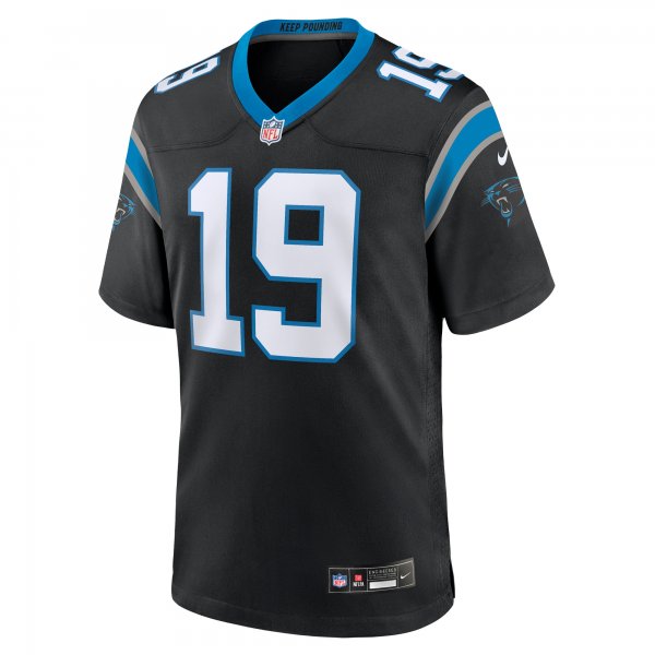 Men's Carolina Panthers Adam Thielen Nike Black Team Game Jersey