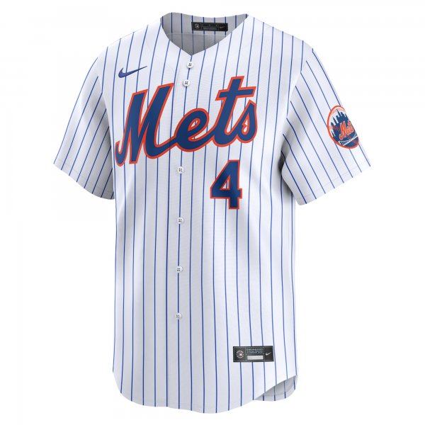 Men's New York Mets Francisco Alvarez Nike White Home Limited Player Jersey