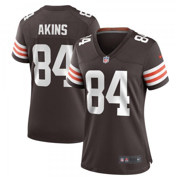 Women's Cleveland Browns Jordan Akins Nike Brown Game Player Jersey