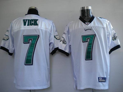 Men's Philadelphia Eagles Michael Vick #7 Stitched White NFL Jersey