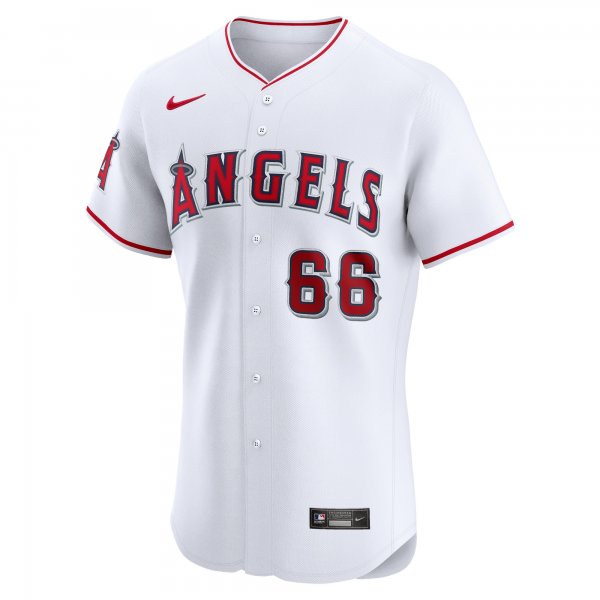 Men's Los Angeles Angels Luis Garcia Nike White Home Elite Player Jersey