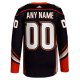 Men's Anaheim Ducks  adidas Black Home  Primegreen Custom Jersey