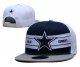 Dallas Cowboys's white and blue cap